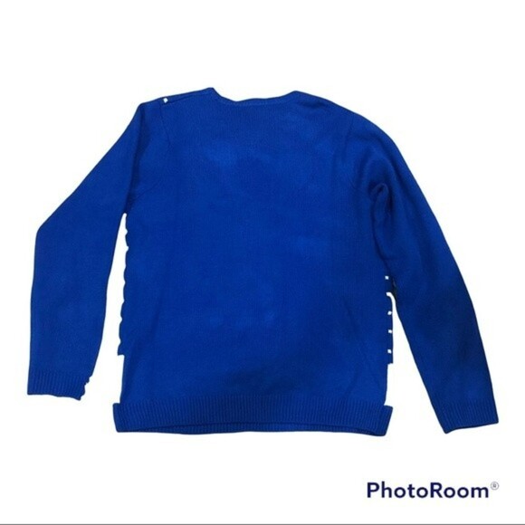 Jolly Sweaters Ugly Christmas Sweater Mens XL Holiday Snowman Beer Blue - Picture 2 of 8